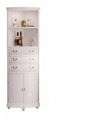 LICONG-2020 Seitenschrank Eckschrank, moderner und minimalistischer Wand-Ecklagerregal, Wohnzimmer, Massivholz, dreieckiger Ecklagerschrank Eckschrank(B)