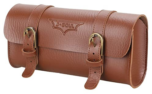 Wilgure Werkzeug Tasche PU Leder Fahrrad Gabel Satteltaschen Seite Tasche Rolle Lenker Schwanz Rack Lagerung Werkzeug Tasche Mit Riemen