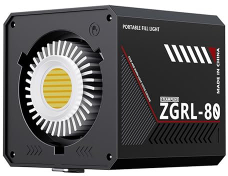 Faeymth 80W LED Video Light Bi-Color COB Studio Fotografico Luce 2500K-6500K 10000mAh per Video Livestreaming Spina UE