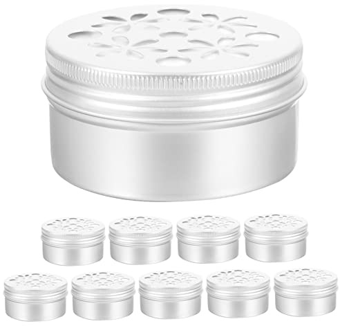BUGUUYO Hunde Geruchstrainingskoffer 10 Stück 80ml Aluminium Silber | Geruchsboxen für Hundetraining, Dufttrainingsset mit 10 Boxen, für Schnüffelübungen und Geruchsdifferenzierung