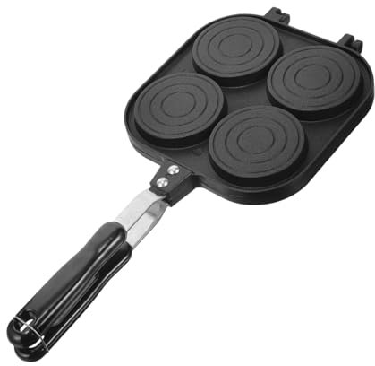 HOLIDYOYO Padella Per Pancake A Doppia Faccia Multiforo Non Per Cucinare Per Uso Familiare