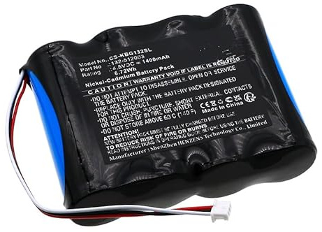 CS Batterie de rechange pour Kaba 132-512003, FDU G4 PN : Kaba 132-512003 1400 mAh / 6,72 Wh
