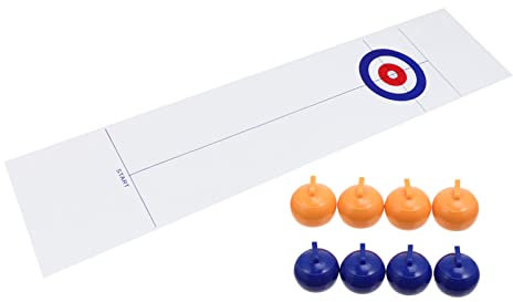 CIYODO Tisch Curling Spiel Satz Für Kinder Spiele Lustiges Curling Spielzeug Kreatives Familienspiel