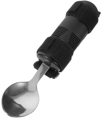 BELLIFFY Cuillère Adaptative Pour Personnes Handicapées Aide Au Handicap Ustensile Pratique Pour Personnes Âgées Cuillère Portable Facile à Utiliser