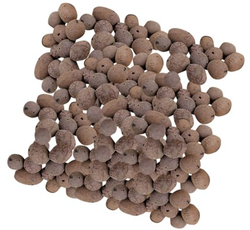 TEHAUX Pietra Ceramsite Leggera e Porosa per Giardinaggio e Coltivazione Fuori Suolo, Ciottoli di Argilla Espansa 1 kg per Drenaggio e Ventilazione Vaso, Materiale Traspirante per Piante