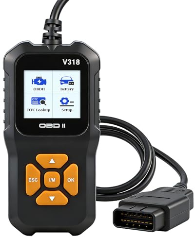 Feelhap OBD2 Diagnosegerät OBD Auto Diagnose, Universal Auto Auslesegerät, KFZ Motor Fehlerauslesegerät Lesegerät mit Vollständigen OBDII Funktionen, KFZ Auslesegerät für Alle OBD2 Scanner Fahrzeuge