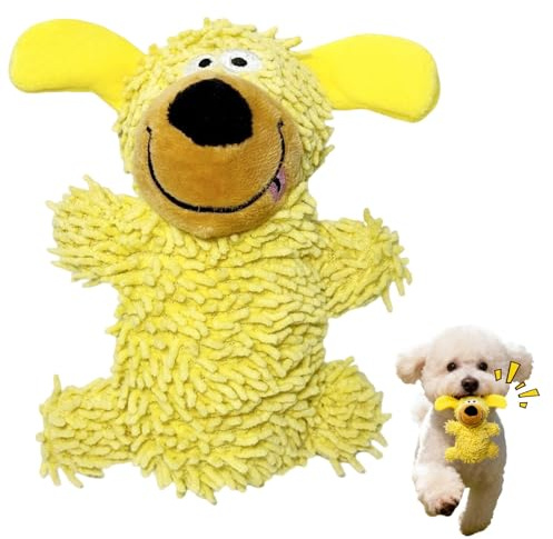 PLUSHCEWT Quietschendes Hundespielzeug, Plüsch Zahnreinigungsspielzeug, A | Hundespielzeug mit Quietscher,Anti Stress Plüsch Dog Toys für kleine Mittlere Große Hunde,Welpen Kauspielzeug