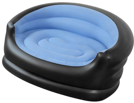 CAZSTYK Setup Doppellagige aufblasbare Liege, kompaktes faltbares Outdoor-Sofa mit wasserabweisendem Stoff, tragbare Campingmöbel für Reisen