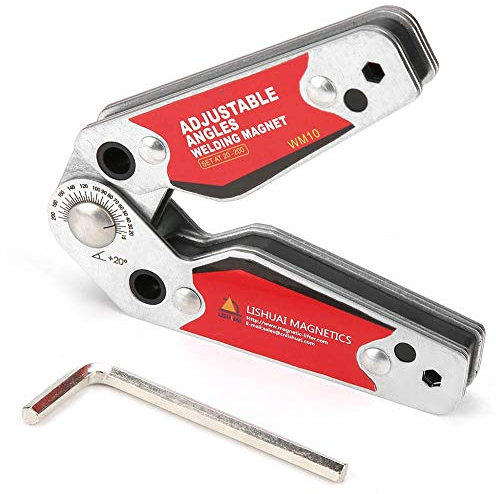 Yosoo Health Gear Support Magnétique de Soudage, Angles Réglables 20-200 Degrés, Positionneur Magnétique pour Accessoires de Soudure