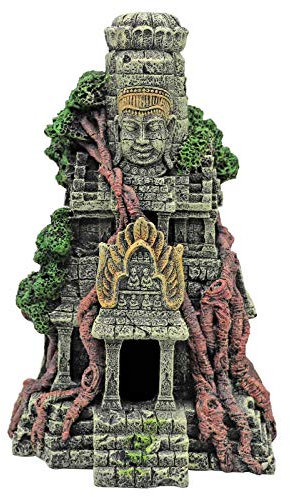 MUYIRTED Decorazione per acquari Buddha Ornamenti Grande Serbatoio di Pesce Decorazione Grotta per Piccoli Pesci Rettili Gamberetti Nascondere Rettile, Ornamento per Serbatoio di Pesce 27x15x9.3cm