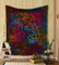 THE ART BOX Tapestry Rainbow Tree of Life Wall Hanging – Indian Cotton Twin Bedspread, Picnic Sheet, Wall Decor, Blanket, Wall Art for Bedroom (Twin, 82x54 Inch)