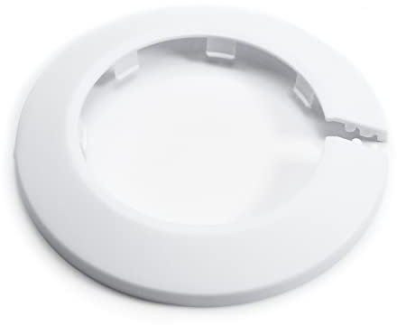 Yinpecly PP-Kunststoff-Rohrabdeckung, Dekoration, 6 cm Außendurchmesser, 63 mm Rosettenkragen, Weiß, 1 Stück