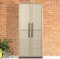 Dmora Armadio da Esterno Avelgem, Armadio Balcone Multiuso, Mobile Porta Scope 2 Ante, 100% Made in Italy, 70x47h178 cm, Beige e Marrone, Finitura Quadri