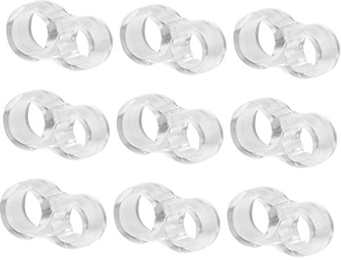 Ciieeo 10stücke Teiliges Transparentes Pvc Türstopper Türgriff Schutzringe Türpuffer Für Wohnung Büro Hotel Stoßfeste Wand Türgriffschutz Kompakt Leicht Vielseitig Einsetzbar