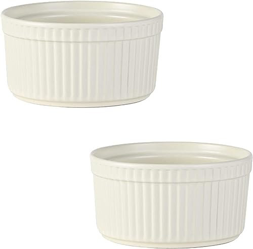 Tazón de sopa, Tazón de arroz, Tazón de desayuno, Juego de ramequines, 120 ml, Ramekins de Creme Brulee, Plato de soufflé Platos a prueba de horno, Ramekins de soufflé, Ramekins for freidora de aire-r