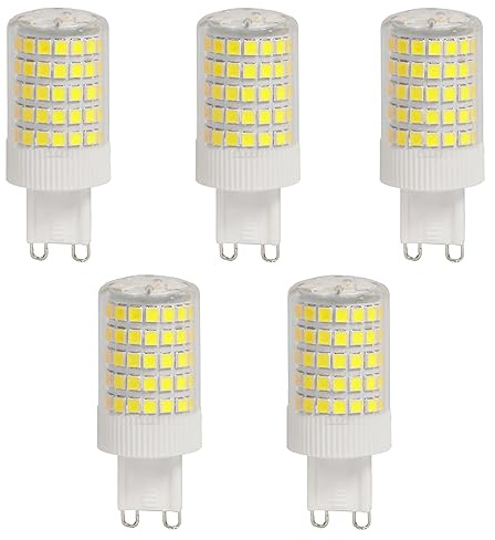 Aiwerttes G9 12 W LED Ersatzlampe G9 100 W Halogen 1200 Lumen, kaltweiß, Keramiksockel, nicht dimmbar, Haushaltsbeleuchtung, 5er-Pack