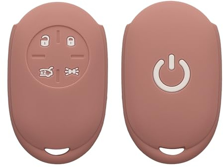 kwmobile Schlüsselhülle für FIAT 500E 4-Tasten Autoschlüssel Hülle - Autoschlüssel Schlüssel Hülle aus Silikon - Schlüsselschutz Gehäuse in Vintage Pink