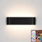 Lightess Applique da Parete Interno LED, Lampada da Parete Intelligente con Controllo dell App e Telecomando, Dimmerabile, RGB Lampade da Muro, Luce Sincronizzazione Musicale Luci Colorate, Nero