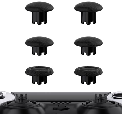 eXtremeRate Joysticks Ajustables para ps5 Edge Control Thumbsticks Intercambiables Tapas de Joystick Analógicas para ps5 Edge Mando-Control & Joysticks Base NO Incluido(Negro)