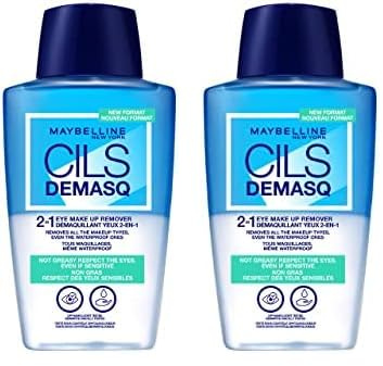 Maybelline New York Cils Demasq Démaquillant Bi-Phase Yeux, 150 ml (Lot de 2)