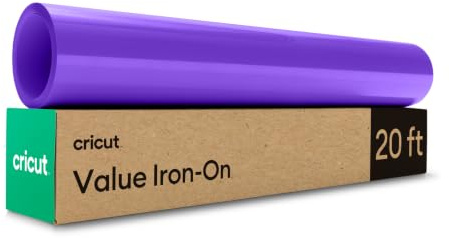 Cricut Plotterfolie Textil im Vorteilspack | 30,5 cm x 6,1 m | Textil-Flexfolie für Plotter (Iron-On) für alle Cricut Schneidemaschinen | Violett | HTV Thermotransfer-Vinyl