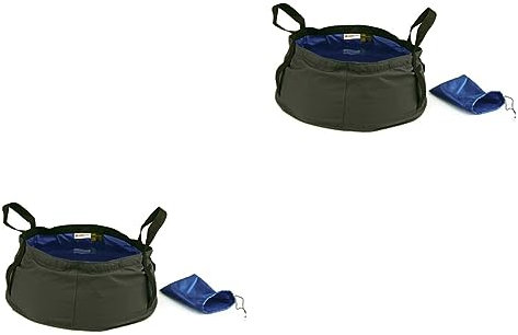 Sosoport 2stücke Faltbares Outdoor Waschbecken Leichtgewichtige Camping Spülschüssel Mit Hitzebeständigkeit Für Reisen Picknicks Und Wanderungen Blau