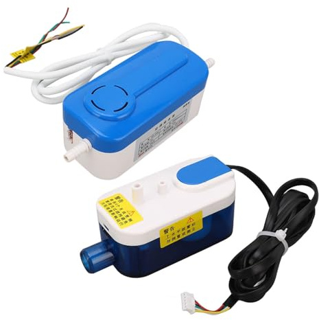Bomba de Drenaje de Condensado Automática Mini Dividida, Cabezal de Drenaje de 33 Pies, Flujo de 24 L/h, Tanque de Almacenamiento de 60 Ml, bajo Ruido, Amplio Voltaje, Inducción