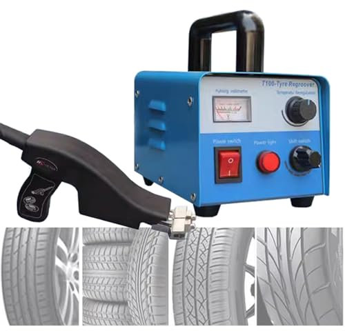 Machine à rainurer les pneus - 450 W - Affichage numérique - Machine chauffante avec lames - Kit de fraisage de pneu portable