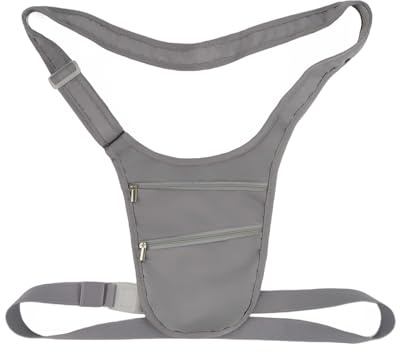 Mervokl Skin Versteck Brustbeutel Hüfttasche Brusttasche Herren und Damen mit Abnehmbarem Gürtel und Weicher, Hautfreundlicher Rückseite, Bietet Platz für Reisepässe, Kreditkarten, Bargeld, etc