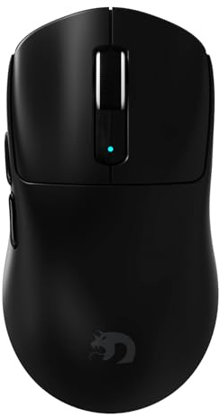 MAMBASNAKE M3 39g SUPERLIGHT Mouse, PixArt PAW3395PRO Gaming Sensor, BT/2.4G Wireless/Wired Gaming Mouse, 6 Adjustable DPI up to 40000, 200 Hrs Battery, Office Mice for Win11/Xbox/PS/Mac (Black)