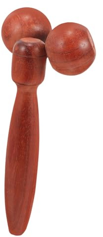 CLISPEED Gesichtsroller Massagegerät aus Holz mit Handlicher Massage roller für Gesicht Augen Hals und Körper Sanfte Hautpflege und Entspannung Salon Massage Tool Groß