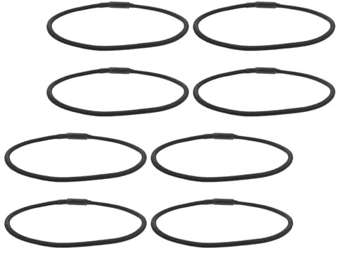 Mobestech 8 pezzi Fasce Elastiche Anti-vibrazione per Shock Mount Microfono Condensatore Anelli in Gomma per Assorbimento Urti Supporto Stabile e Facile da Installare per Accessori Studio