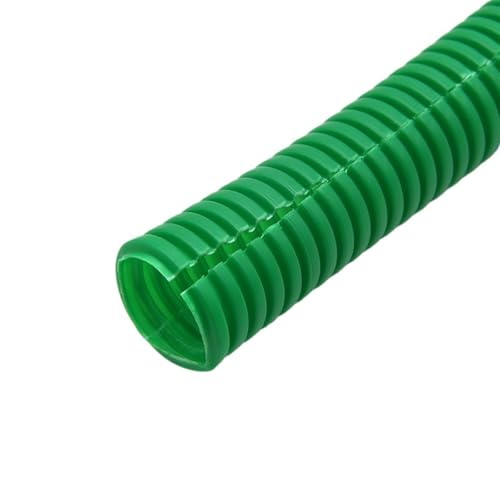 Tubo corrugato flessibile, Manicotto protettivo in plastica for tubi flessibili ondulati in PP da 11,6 mm a 34,5 Flessibilità metri(Green,AD 28.5 x ID 23mm)