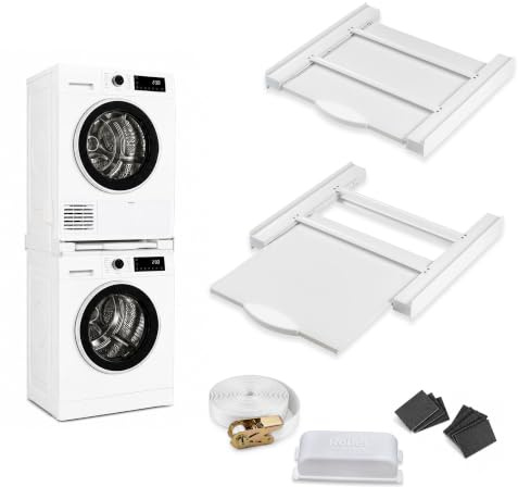 ROLLER Kappatos Premium Verbindungsrahmen mit Schublade, 250 kg Aluminium | Premium Zwischenbaurahmen, 100% Aluminium, Für 60 cm breite Geräte, Fußabstand 53-60 cm, Ablage, 250 kg, Made in EU