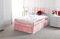 Comfy Deluxe LTD Baby Pink Crushed Velvet Divan Bed 2 Drawer With Memory Foam Mattress And Free 20 Matching Headboard (3.0FT Single)