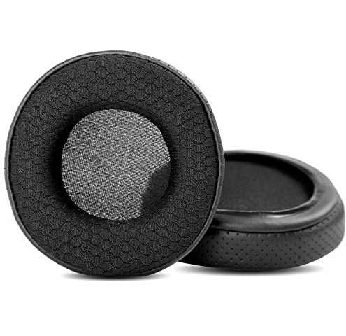 TaiZiChangQin ADV Uppgradering öronkuddar ersättning kompatibel med Urbanears PLATTAN ADV trådlösa hörlurar svart tyg öronkuddar