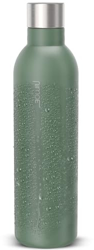 NIMOE® SteelStream 1L | 74% leichter als die Glasflasche | Für DUO, E-DUO geeignet | Pulverbeschichtete Edelstahlflasche | Spülmaschinenfest, 100% auslaufsicher