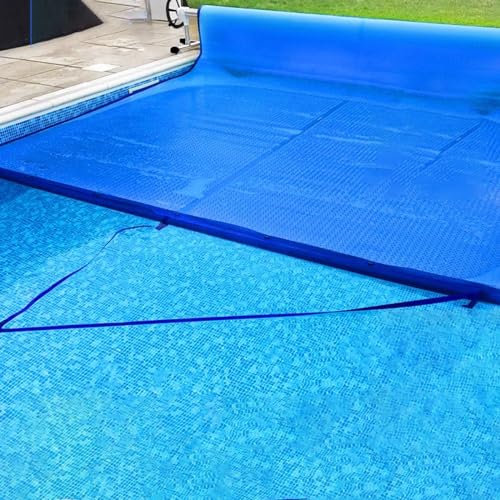 Solarplane Abdeckplane Pool Poolheizung Solar-Poolabdeckung Mit Ösen Für Spule – Rechteckige, Quadratische Aufblasbare Poolschutzdecke Für Kinder/Solar-Poolmembran, Blau, 10 M/ 9 M/ 8 M/ 7 M/ 6 M/ 5 M