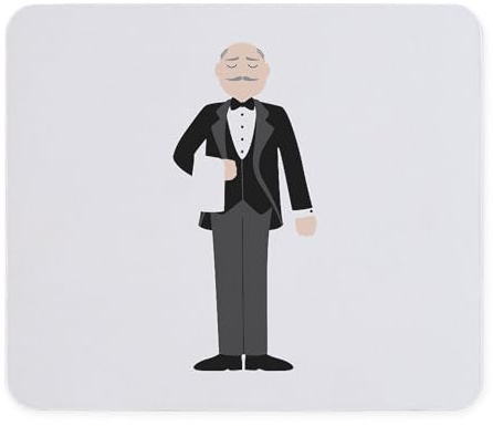 CafePress Male Server Mousepad Non-Slip Rubber Gaming Mousepad