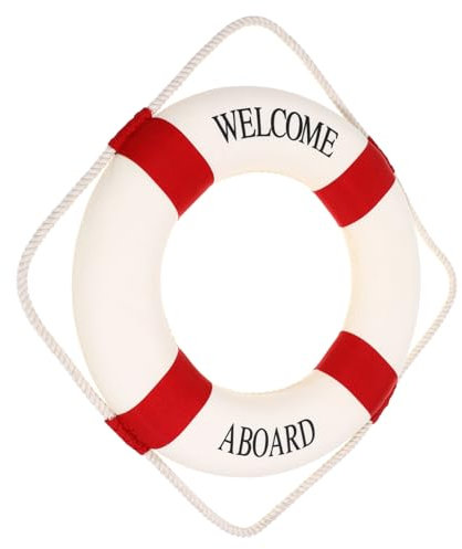 IMIKEYA 2st Beschreibung Für Zu Hause Schwimmbad Rettungsring Wanddekoration Leuchttürme Strand Boje Nautischer Rettungsring An Bord Rettungsring Dekorationen Heimdekoration