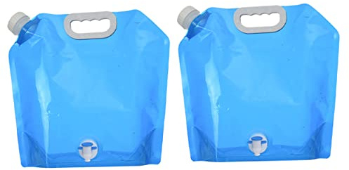 WESIEVYA 2pièces Réservoir d'eau Pliable De Rangement Poche à Eau Pliable De Camping De Randonnée