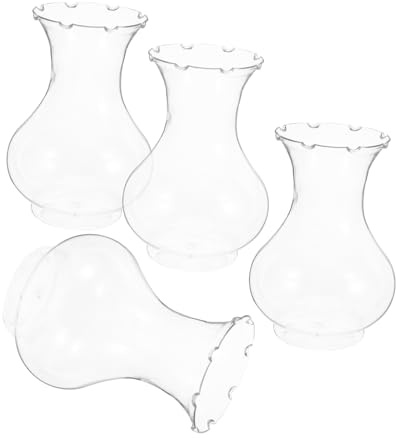 YARNOW Lot De 4 Petits Vases À Fleurs en Jacinthe pour Centres De Table De Mariage Décoration Dintérieur Plastique 15 Cm De Haut