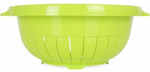 PARENCE.- Passoire de Cuisine avec 2 Poignées – 27x30x11cm – Égouttoir Rond en Plastique Résistant – Idéal pour Pâtes, Légumes et Fruits – Léger et Facile à Utiliser, Aléatoire