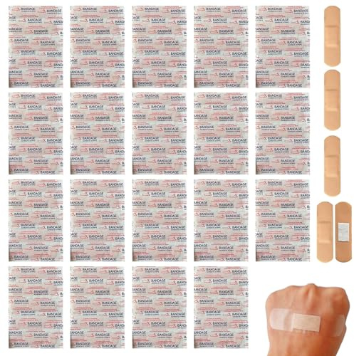 Bandage adhésif - 100 pièces Bandages de tissus flexibles | Bandage imperméable portable 72x19mm, tamis de soins de la blessure respirante hygiénique pour les femmes, les hommes, Ļes amoureux, Łes fam