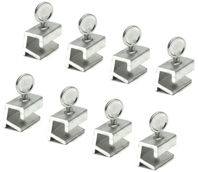 8 Pack Adjustable Sliding Window Locks – Aluminum Alloy No-Drill Safety Window Stoppers for Sliding Windows & Doors – Child & Pet Security Lock Kit Fits Most Tracks