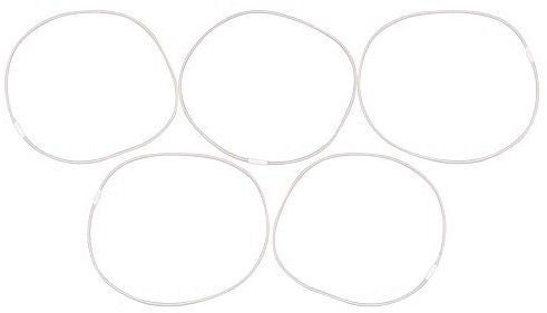 Yibuy U87 - Juego de 5 bandas elásticas para suspensión de micrófono