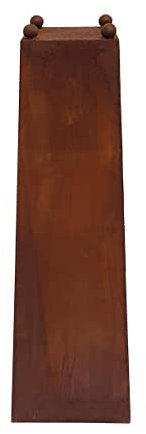 KUHEIGA Deko-Ständer Metallsäule Blumenständer Dekosäule H: 80cm Rost Metall Edelrost Rostsäule Podest