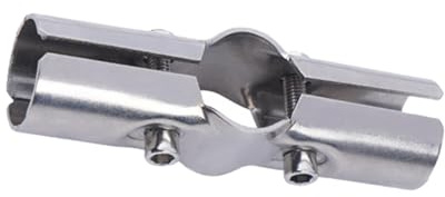 Colcolo Connecteur de Tube en acier inoxydable, attaches de connecteur de serrage de Tube, raccord de tuyau de Tube de 25mm de diamètre pour le raccordement, 3 voies