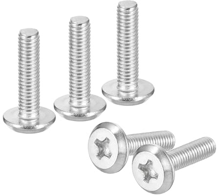 uxcell M3x12mm Flat Round Head Phillips Head Screws, 100Pcs 304 Stainless Steel Phillips Drive Machine Screw Fix, Full Thread, Bright Finish, Furniture Screw Connection Bolt Screw