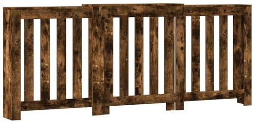 vidaXL Heizkörperverkleidung Räuchereiche 205x21,5x83,5 cm